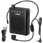 TONOR Voice Amplifier with Headset Microphone, Rechargeable Bluetooth Speaker 12h Duration, 240s Internal Recording, PA System for Teaching, Yoga, Meeting,Tour Guiding K10