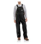 Carhartt .R01.BLK.S435 Duck Bib Overall, Size: W38/L30, Black