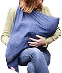 Mamascarf - Discreet Nursing and Breastfeeding Cover - Lightweight 100% Cotton. (Navy)