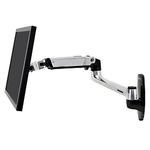 Ergotron – LX Single Monitor Arm, VESA Wall Mount – for Monitors Up to 34 Inches, 7 to 25 lbs – Polished Aluminum