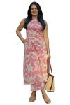 ANNI DESIGNER Women's Rayon Blend Straight Printed Kurta with Pant (VCM Pink_XL_Pink_X-Large)