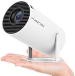 Magcubic Mini Projector 4K 1080P Support, Portable WiFi6 BT 5.0 Android 11, Smart Projector Auto Horizontal Correction, 180°Rotatable Outdoor Movie Projector Compatible with Phone