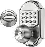 Keyless Entry Door Lock Deadbolt Stainless Steel 304 Keypad Mechanical Digital Combination Double Security (Pass Code Or Keys)