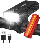 Popolic Bike Lights Set, Super 2400 Lumen Bicycle Light with 5200 mAh Power Bank Function, Rechargeable Bike Lights Front and Back both 5 Light Modes, IPX5 Waterproof Mountain Cycle Lights