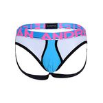 Andrew Christian Almost Naked Retro Net Brief Jock Blue - XL - Jock Strap Underwear for Men