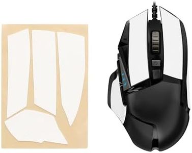 kwmobile Nastro Antiscivolo per Mouse da Gioco Compatibile con Logitech G502 Griptape - Facile da Applicare e Sottile - 0,5 mm - bianco