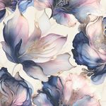 Muriva Elysian Floral Flowers Petal Pastel Abstract Metallic Wallpaper Feature Wall 10m Roll (Multi Colour 212501)