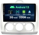 9inch 2 Din Android Car Radio Suitable for Ford focus 2 3 Mk2 Mk3 2006-2011 - [2G+32G] - [Built-in Carplay+GPS Navi ] - Free Camera SWC 4G WiFi DAB Head Unit