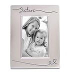 Beautiful Two Tone Silver Plated Sisters 4" x 6" Picture Frame with Black Velvet | Unique and Thoughtful Gift Idea by Happy Homewares