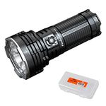 Fenix LR40R V2.0 Super Bright Flashlight, 15,000 Lumen USB-C Fast Charging Rechargeable Long Throw Searchlight with Floodlight and Spotlight and Lumentac Organizer