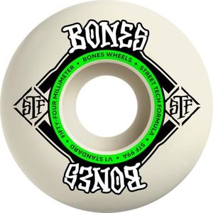 Bones Wheels Street Tech Formula STF Standards Skateboard Wheels, 54mm, 99A, V1 Standard