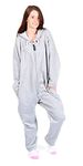 Forever Lazy Heavyweight Adult Onesie - Drift Away Gray - S