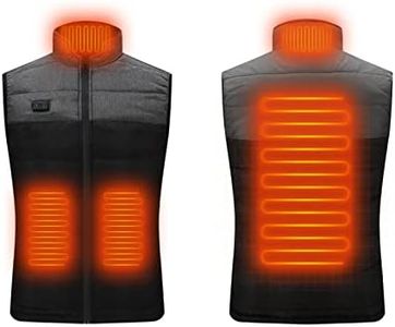 Jiyibidi Heated Vest with 3 Adjustable Temperature USB Rechargeable Heating Body Warmer Vest for Outdoor Motorcycle Riding Hunting (Battery Pack Not Included) (XL)