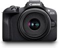 Canon EOS R100 - Compact Mirrorless Digital Camera - 24.1 MP, 4K Resolution - Dual Pixel CMOS AF, DIGIC 8 Processor - 6.5 FPS Continuous Shooting - Face & Eye Detection, Bluetooth, Wi-Fi, GPS