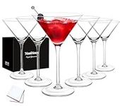 Moretoes Martini Glasses Set of 6, 