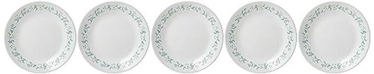 Corelle Country Cottage Glass Small Plate Pack of 6, 17CM, Multicolor