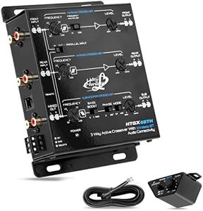 Lanzar 2 And 3 Way Active Crossover With Bluetooth Wireless Audio Connectivity, Asymmetrical Cross Over Adjustable Bass Shaper, 18dB Or 12dB Per Octave Selectable Slope, RCA Mono Stereo (HTGX6BTH)