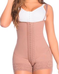 DPrada 11106 Backless Body Shaper - Fajas Colombianas Bridal Shapewear- Cocoa-Optic - L
