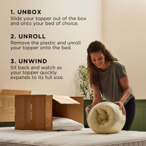 Tempur-Cloud 2-Inch Queen Mattress Topper – Pressure-Relieving Foam