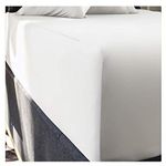 16" Extra Deep King Size Fitted Sheet SNOW In 100% Pure Egyptian Cotton ***Carefully Woven From Long Staples*** By Rejuvopedic ©