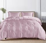 LINENWALAS - 100% Tencel Core Sheet Set-1 Duvet Cover, 1 Fitted, 2 Pillows - Softest Cooling Eucalyptus Bedding (Queen, Lilac)