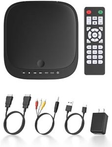 Mini DVD Player with HDMI, Small DVD Player that Plays All Regions and Formats, DVD CD Players for TV Support 1080P Video, AV Output, USB/TF Card Input, Remote Control