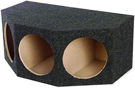 QPower BASS12 3 Hole 12" Sealed Car Subwoofer Enclosure Box | 35 x 20.25 x 15