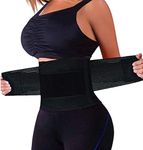 QEESMEI Waist Trainer Belt for Women - Waist Cincher Trimmer - Slimming Body Shaper Belt - Sport Girdle Belt