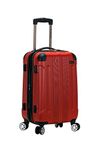 Rockland London Hardside Spinner Wheel Luggage, Red, Carry-On 20-Inch, Red, Carry-On 20-Inch, London Hardside Spinner Wheel Luggage