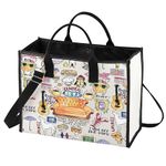 BWWKTOP Friend TV Show Tote Bag Friend TV Show Gifts Friend TV Show Merchandise Friend Central Park Shoulder Bag, Hello Reading Bg, Large