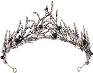 Girls Crystal Tiara Crown Black Wom