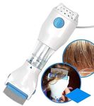 SHAINKO Electrical Chemical Free Head Lice Removal Comb Head Nits Capture Comb Electrical Head Lice Comb Eggs Remover Hair Vacuums Machine for lice removed. (white)