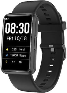 Cloudpoem Fitness Tracker No Bluetooth No APP/Phone Required, Fitness Watch for Men Women Parents Pedometer Watch with Sleep Tracker Steps Counter Alarm Clocks IP68 Waterproof (Black)