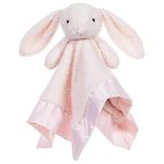 Apricot Lamb Stuffed Animals Pink Bunny Security Blanket Infant Nursery Character Blanket Luxury Snuggler Plush Baby Lovey(Pink Bunny, 13 Inches)