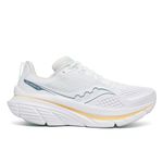 Saucony Women's Guide 17 Sneaker, White/Peel, 7.5