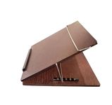 READAT Wooden Laptop Stand Table Top Desk Organizer for Writing/Sketching Stand || Wooden Desk Organizer (Brown, Big Size 24x18 inches) with Acrylic Finish