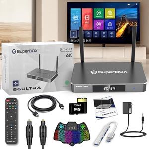 New S6 UL.TRA with Super 4G+128GB Storage, Boxing with Voice Remote, USB Hub, Audio Cable, Keyboard, HD Wire, 2X64G Tf Card, Instruction and Others