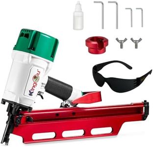KingOu Mexican Style 21 Degree NR2183M Light Weight (7.8lb) Framing Nailer, Pneumatic Framing Nail Gun with Aluminum Magazine, 2-Inch up to 3-1/4-Inch Plastic Collated Full Head Framing Nails