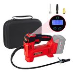 Tire Inflator for Milwaukee M18 Battery Auto Portable Air Compressor Pump with LCD Screen Fixed Value Setting for Car, Motorcycles, Bikes, Balls (No Battery)