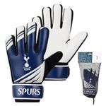 Tottenham Hotspur F.C. Goalkeeper Gloves for Kids Teenagers Non Slip Padded Palms Size 5 or 7 Spurs Gifts for Boys (Size 7)