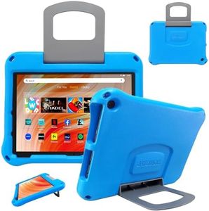 Fire HD 10 Tablet Case for Kids,Kindle Fire 10 Case(Fit for 2023 13th & 2021 11th Generation),Shockproof/Ultra Light/Handle Stand/Adults & Kids Friendly Tablets Cover.Not for ipad Samsung Tablet.Blue