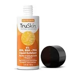 TruSkin BHA Liquid Exfoliant & Toner – PHA AHA BHA Gentle Exfoliator with Salicylic & Glycolic Acid, Vitamin C – Smooth Uneven Tone & Texture, Refine Pores, Minimize Oily Skin & Fine Lines, 4.2 Fl Oz