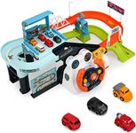 Kidology Car Race Tracks Toy | Car Adventure Toy Parking Building Toys with Music for Kids | Playset City Rescue, Electric Rail Adventure Car | Educational Learning Toy (Urban Rail Transit)