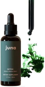 Juna Chlorophyll Liquid Drops, 3X Potency Concentration - Detox, Debloat, Cleanse, Internal Deodorant, Energy & Immune Support - Antioxidant Supplement - Fresh Minty Lemon Taste