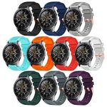 COLAPOO 10 Pack Compatible with Samsung Galaxy Watch 3 45mm/ Galaxy Watch 46mm/ Gear S3 Frontier, 22mm Silicone Sport Band Replacement for Samsung Gear S3 Classic Men Women (22mm, 10PCS)