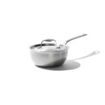 Made In Cookware - 2 Quart Stainless Steel Saucier Pan - 5 Ply Stainless Clad - Professional Cookware - Made in USA - Induction Compatible