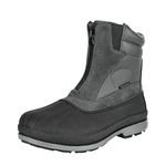 NORTIV 8 Men's 170410 Waterproof Hiking Winter Snow Boots Grey Black Size 10 M US