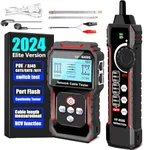 NF-8209S Network Cable Tester, RJ45 Ethernet Tester for POE/Cat5/Cat7/Cat6a/Cat6/Cat5e, Wire Mapper, Length, Open/Short, Wire Fault Locator, Ethernet LAN Network Toner Tool