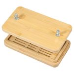 Bamboo Tofu Press with Drip Tray and Middle Strainer Safe Tofu Strainer Press Practical Tofu Drainer Reusable Tofu Press Maker Efficient Tofu Maker Press Mold Kit for Home Kitchen #