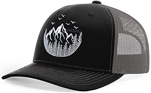 HORN GEAR Trucker Hat - Mountain Hat Edition (Black/Charcoal)